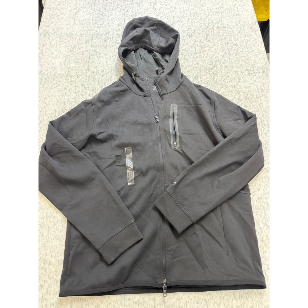 VRST Mens Full Zip Hoodie Black Pinnacle Fleece Med NWOT has size sticker